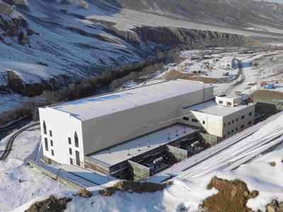 哈薩克斯坦瑪依納水電站廠區(qū)鳥(niǎo)瞰圖