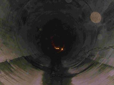 混凝土襯砌完工的引水隧洞